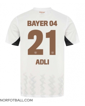 Billige Fotballdrakt Bayer Leverkusen Amine Adli #21 Replika Bortedrakt 2024-25 Kortermet